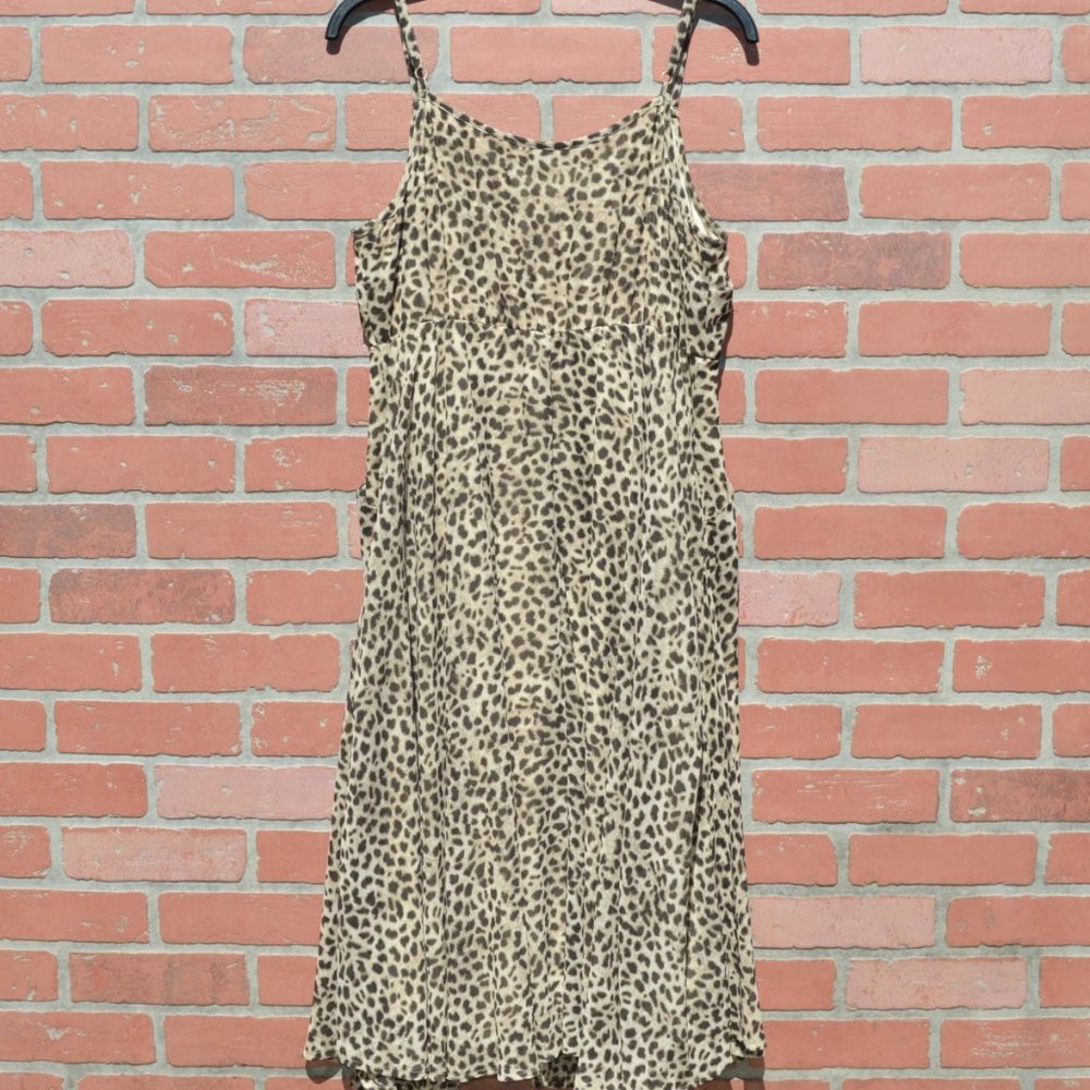 Torrid Leopard Print Chiffon Midi Dress Size 0 - Picture 7 of 8